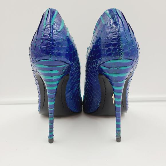 Kash Pumps by LFL Lust For Life Size 7, Stiletto Shoes, Blue/Teal PRE-OWNED - Picture 4 of 7